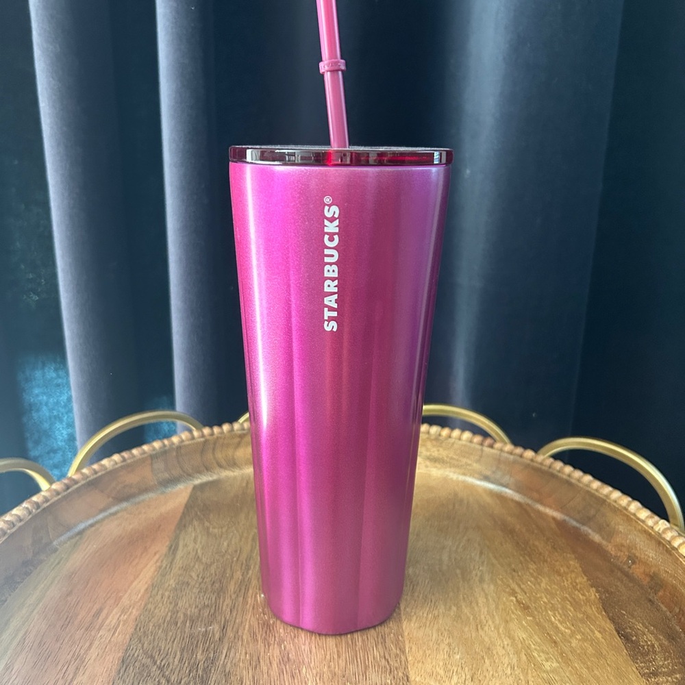 Starbucks Metallic Pink Tumbler 24oz